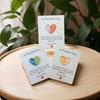 Set of 8 Bright Resin Heart Shape Gift Cards Unique Holiday Present Ideal for Loves Note and Party Favors