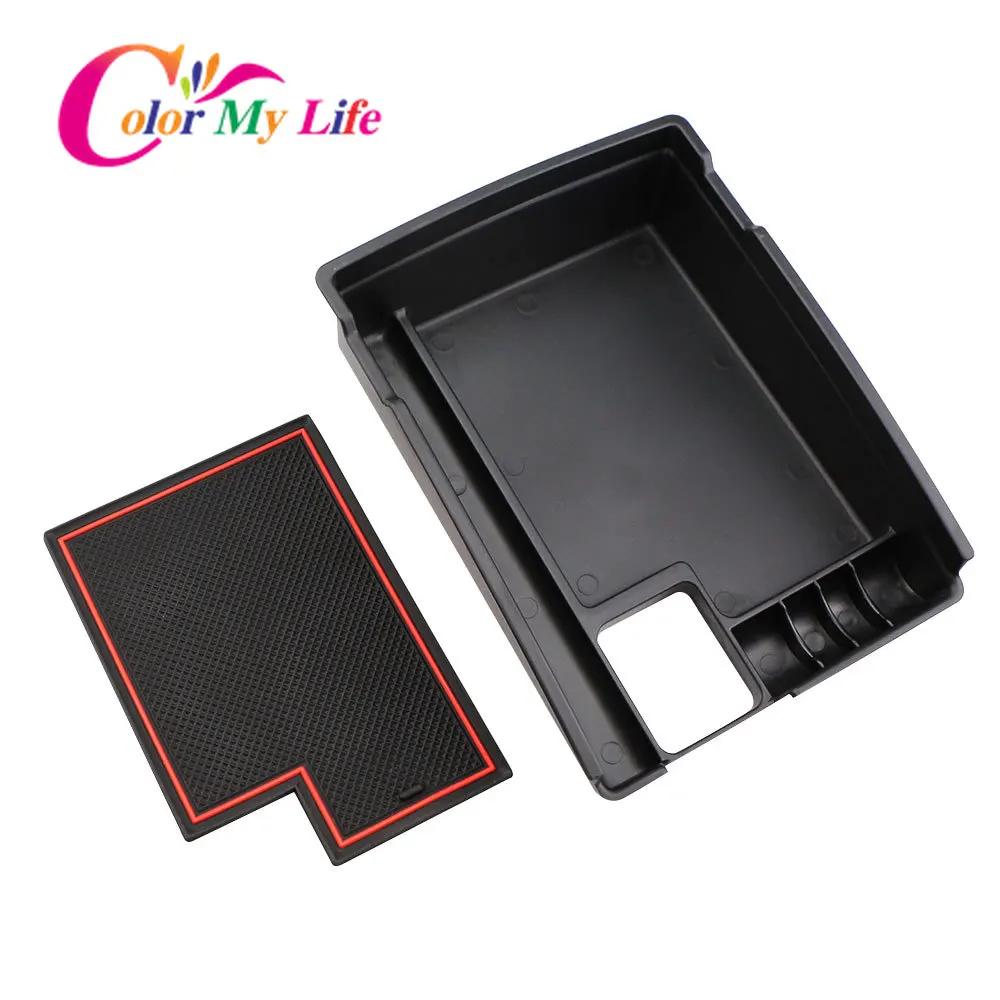 Auto Mittelkonsole Armlehne Aufbewahrungsbox für Nissan X-trail T32 Rogue 2014-2025 Armlehne Handschuhfach Halter Behälter Palette Behälter