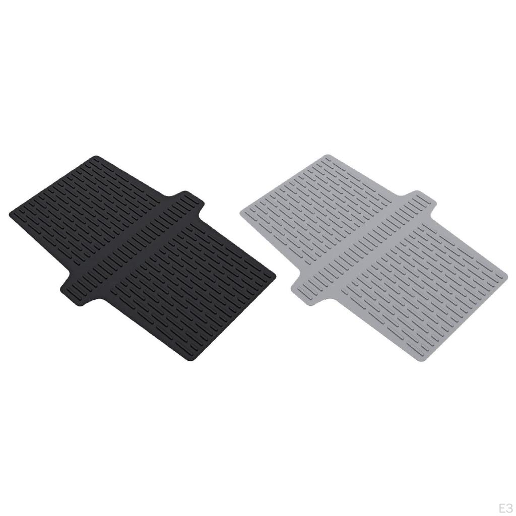 Flexible Kitchen Sink Drying Pad, Household Divider, Protector for Tea Tray, Glassware, Dishes, And
