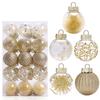 30pcs 6cm Christmas Ball Set Plastic Hanging Ornament Crafts Christmas Tree Pendant  New Year