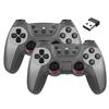 KM-029 2.4G Wireless Controllers 1 To 2 USB Receiver with 2 Gamepad Compatible with PC Linux Android