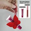 Portable Silicone Lip Balm Holder Keyring for Easy Access Stylish Bowknot Design