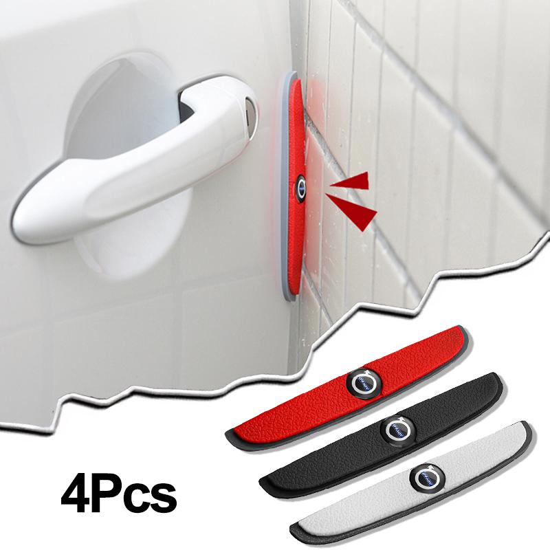 4Pcs Rubber Anti Collision Strip Car Door Rearview Mirror Protector Stickers For Volvo EX30 XC60 XC40 V60 V40 XC90 XC70 V50 S60