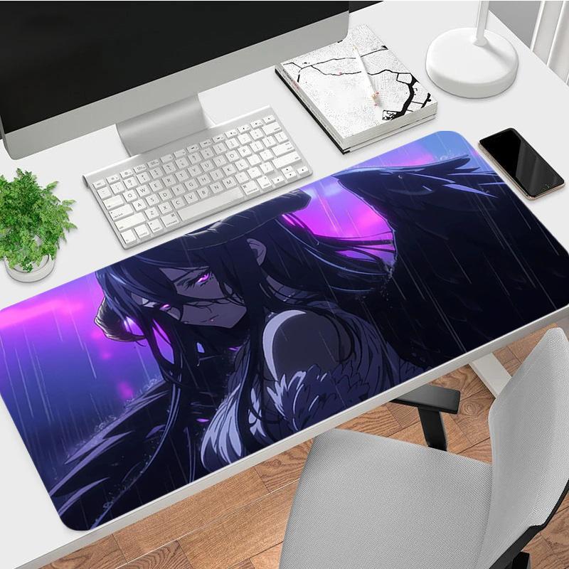 Dark Rain Xl Gaming Mouse Pad Nonslip Rubber Base Stitched Edge Waterproof Desk Mat For Pc Laptop Gamer Office Computer Accessories C929331