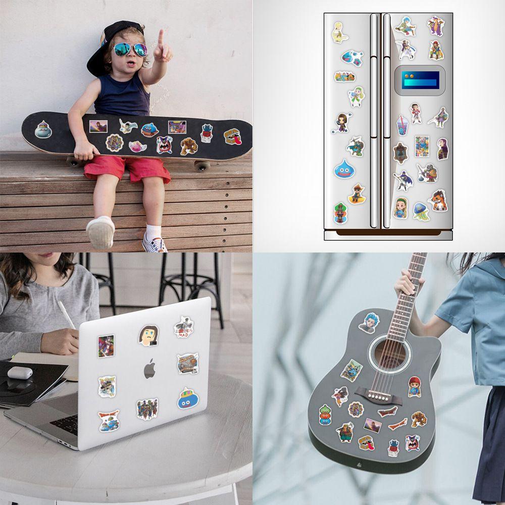 Dragon Quest Pvc Waterproof Stickers Cute Cool Decoration For Phone Laptop Skateboard And More