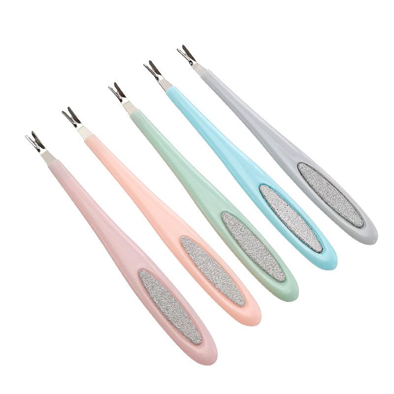 Nail Art Dead Skin Remover U-shaped trimming push fork exfoliating hand nail trimming 2-in-1 nail art tool