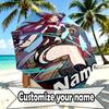 Custom Name Personalized Genshin Impact Print Umbrella, Auto Open Close, 8‑Rib Sturdy Frame, Commute Camping Hiking Use, Birthday Gift