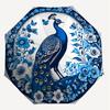 1PC Peacock FlowersAutomatic Open/Close Umbrella with Windproof, 8-Rib Sturdy Canopy, Durable Ribs, Fashionable Design1216A