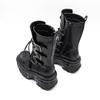 Punk Style Martin Boots Women's Platform Hottie Metal Rock Motorcycle Boots Fried Street Mid Boots Women