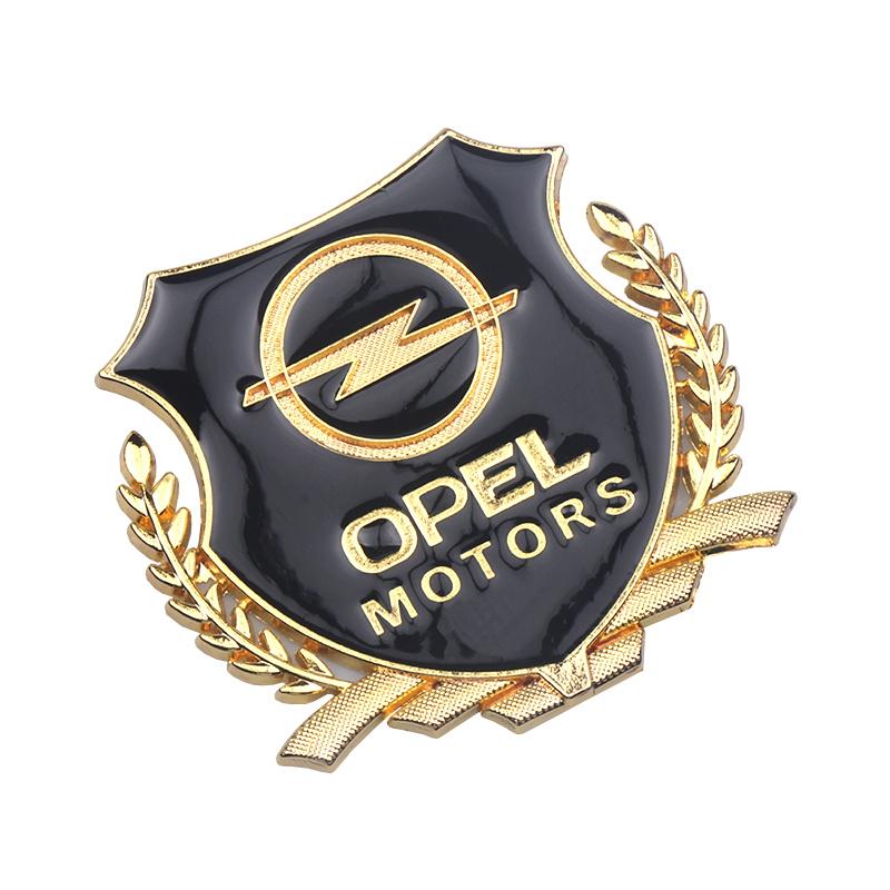 1/2pcs Metal Car Badge Side Trunk Door Window Stickers Decoration Decals For Opel Insignia Astra Antara Meriva Zafira H G Corsa