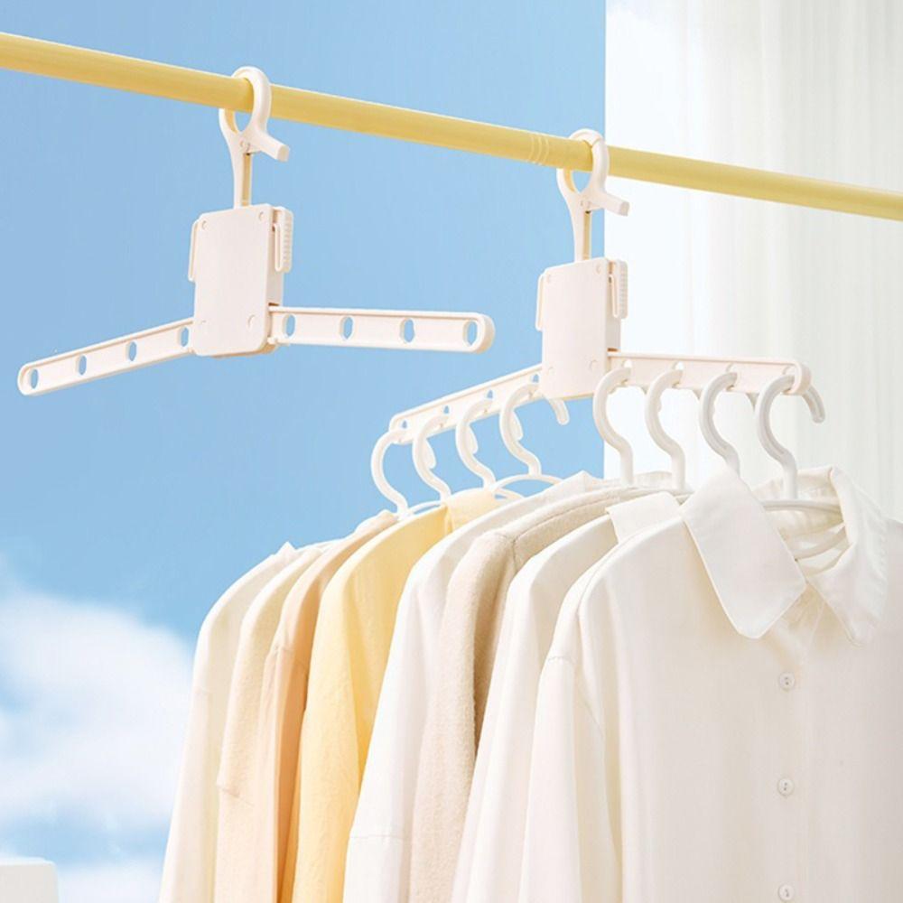 Windproof Clothes Hanger 8-Hole Portable Hanger Durable Laundry Drying Rack Home & Travel