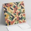 Naklejane Kafelki Pcv Z Motywem Idealne Do Przedpokoju Abstrakcyjny Wzór Geometryczny 9X30X30 Cm