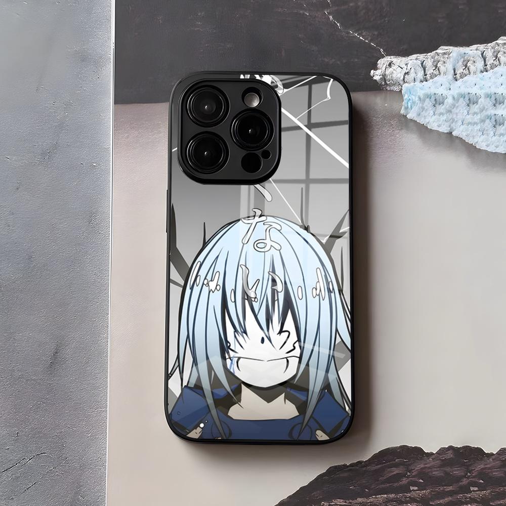 Rimuru Tempest T-Tensei Phone Case For IPhone 17 Air 16 E Pro Max 15 14 13 Mini 12 Pro 11 Max Plus Black Glass Cover