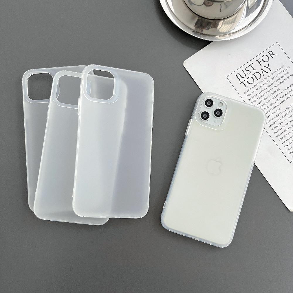 Fashion Frosted Matte Translucent Phone Case for iPhone 17 Air 16 15 14 Plus 13 12 11 Pro X Xs Max Shockproof Thin Phone Cover