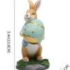 Easter Bunny Eggs Carrot Easter Ornaments Resin Ornaments Design Home Furnishing