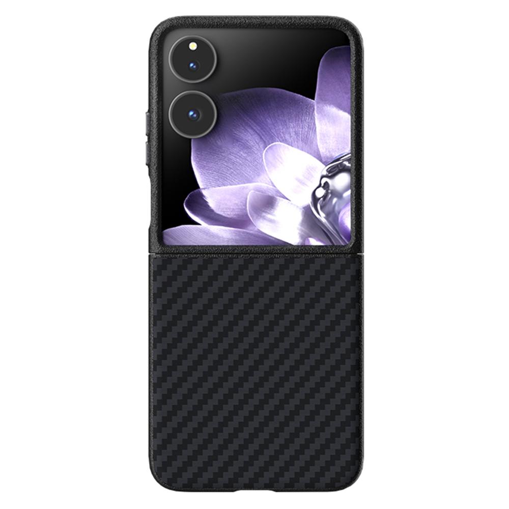 

ABEEL Чехол для Xiaomi Mix Flip 5G, совместимый с MagSafe, задняя крышка с текстурой углеродного волокна Black