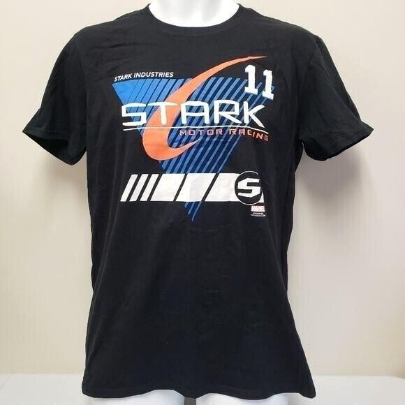 Marvel Stark Industries Motor Racing Mens Tshirt Size Medium S разноцветный