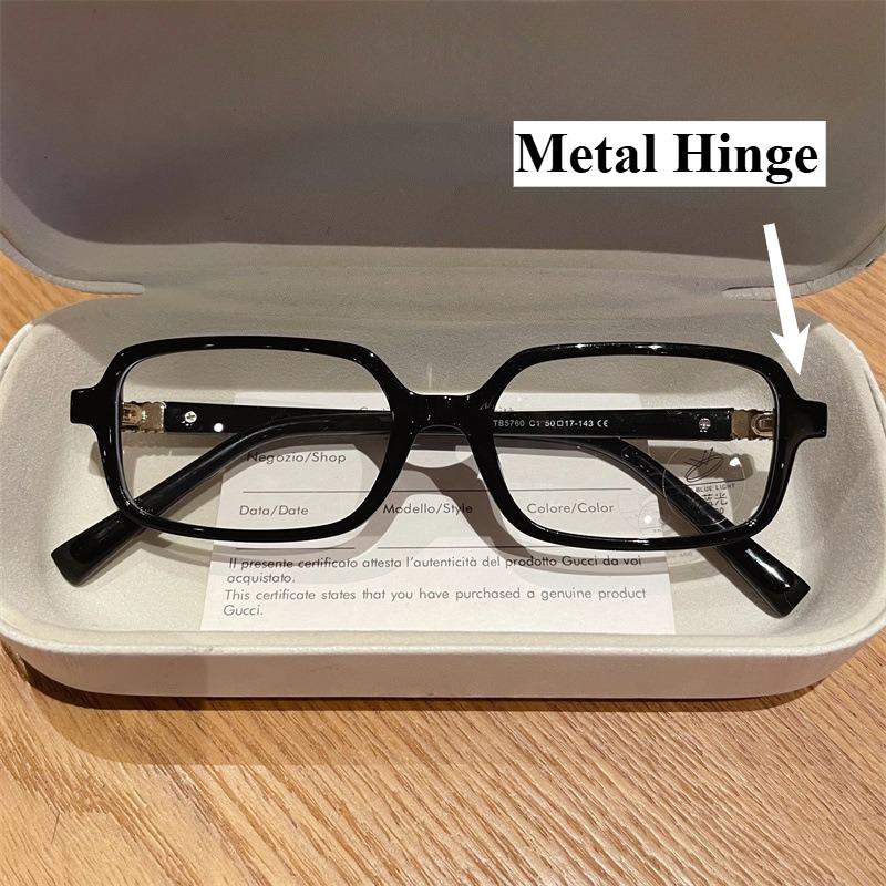 

1/2Pcs Myopia Glasses Tortoiseshell Black Anti Blue Light Rectangular Glasses Flat Light Glasses That Can Be Worn During Work -2.5