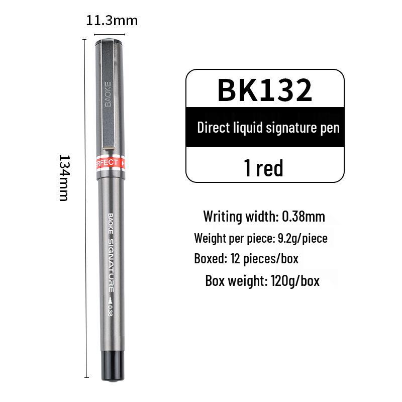 Quick-Dry Black Rollerball Pen with Needle Tip for Exams & Signatures