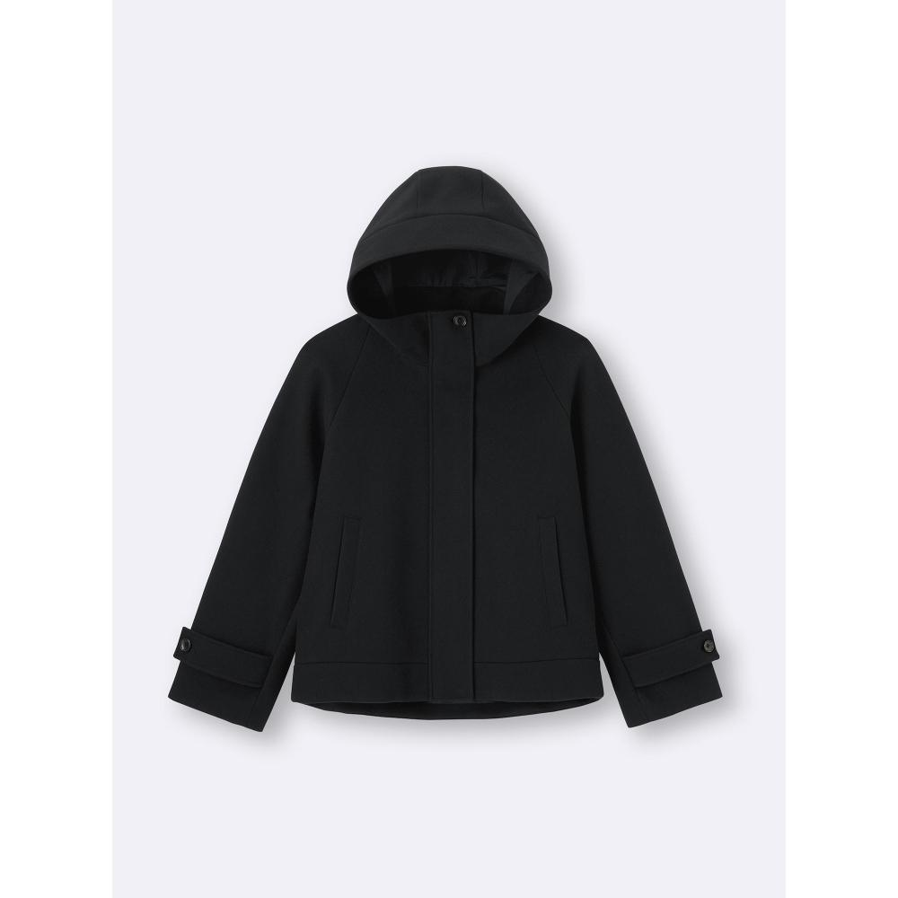 

Пальто-худи из уютного меланжевого материала от Uniqlo 34 BROWN/L