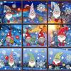 1 Pcs Christmas Day Fashion Decoration Decal Santa Claus Snowflake Adhesive Free Stick Window Double Sided Visible