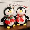 Christmas Penguin Scarf And Hat Plush Toy Holiday Gift For Kids Soft And Adorable