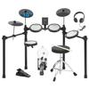 RVONE RED-200 Electronic Drum Set | Professional Kick Hammer, 10-inch Cymbal, 150 Voices | Includes Sloan Headphone Stick, Portable Electronic Drums