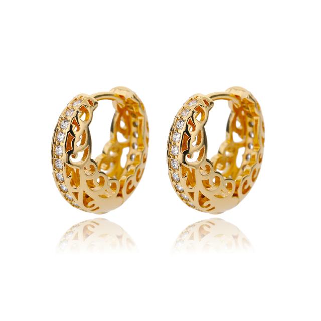 Brincos de Argola Quadrados e Redondos Para Mulheres Aço Inoxidável Brilhante Zircônia Cúbica Brinco Tendência Joias de Festa Presente de Casal Brinco