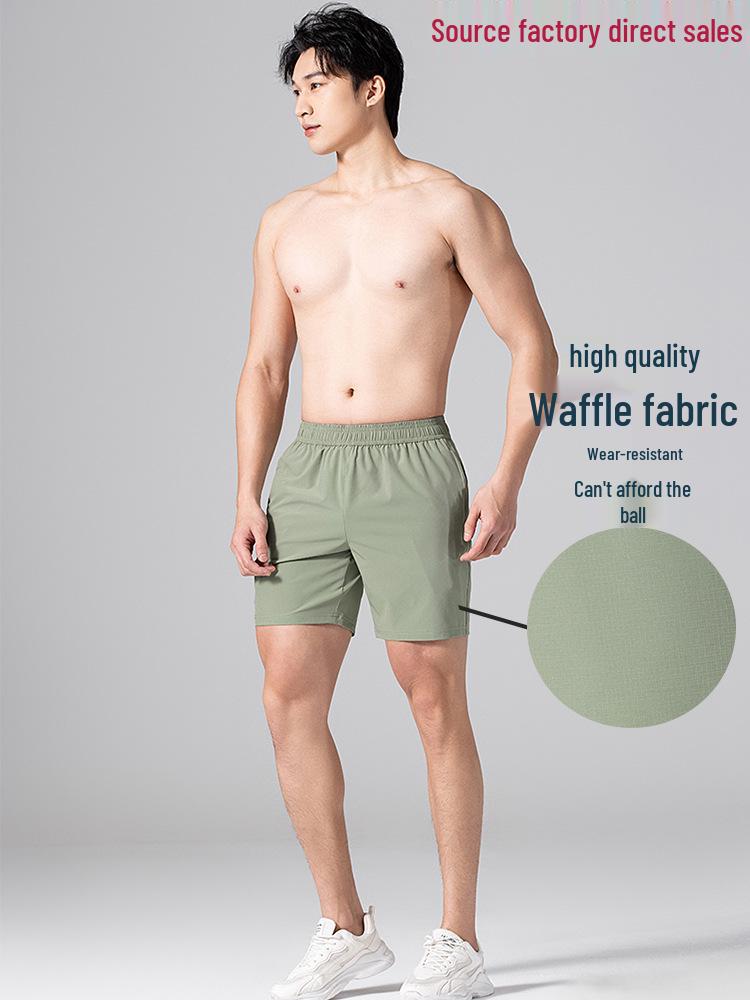Men's Quick-Dry Sports Shorts: 4-Point Running, Beach, and Casual Fitness Wear