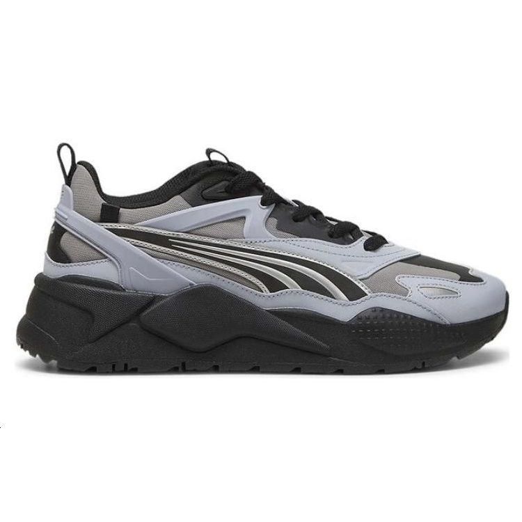 Puma Rs-X Cómodas Versátiles Transpirables de Caña Baja Estilo de Vida Casual Zapatillas Unisex Gris Negro 390777-13