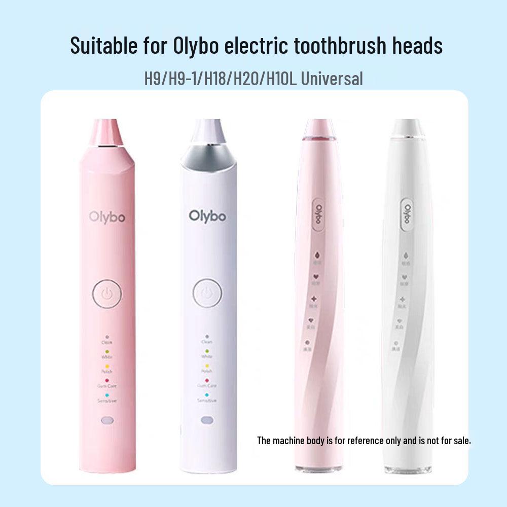 Olybo H9/H9-1/H18/H20/H10L Toothbrush Replacement Heads, Soft Bristles
