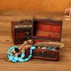 Wood Jewelry Organizers Portable Earring Display Box Necklace Storaging Case for Secure Storage and Travel Convenience