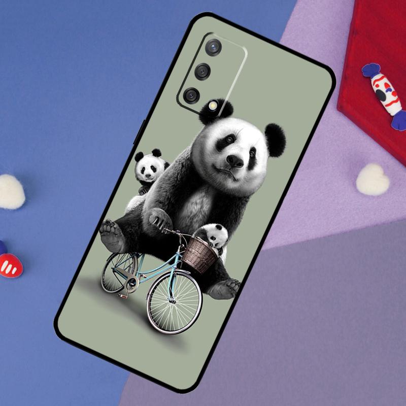 Panda Animal Cute Bear Case For Oppo A5 Pro A6 A57 A17 A78 A54 A74 A94 A76 A16 A96 A18 A40 A60 A80 A38 A58 A98 A15