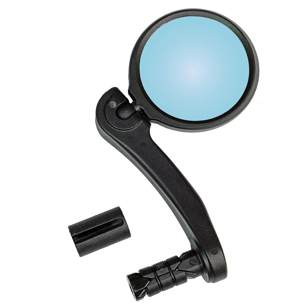 

Hafny Bar End Bicycle Bullhorn Style Mirrors, (Blue Mirror) синий