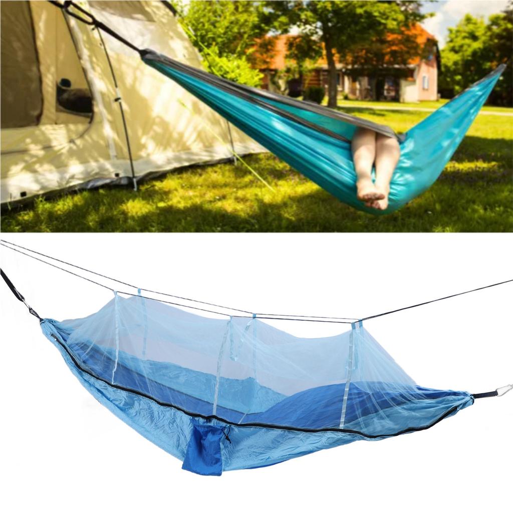 Outdoor Hammock 661lb Load Bearing Lightweight Portable Hammock with Net for Courtyard Camping Picnic