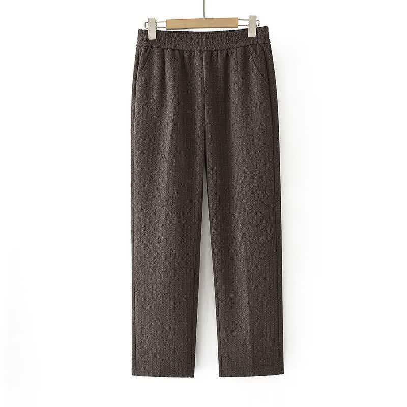 Women's Winter High-Waist Tapered Casual Pants