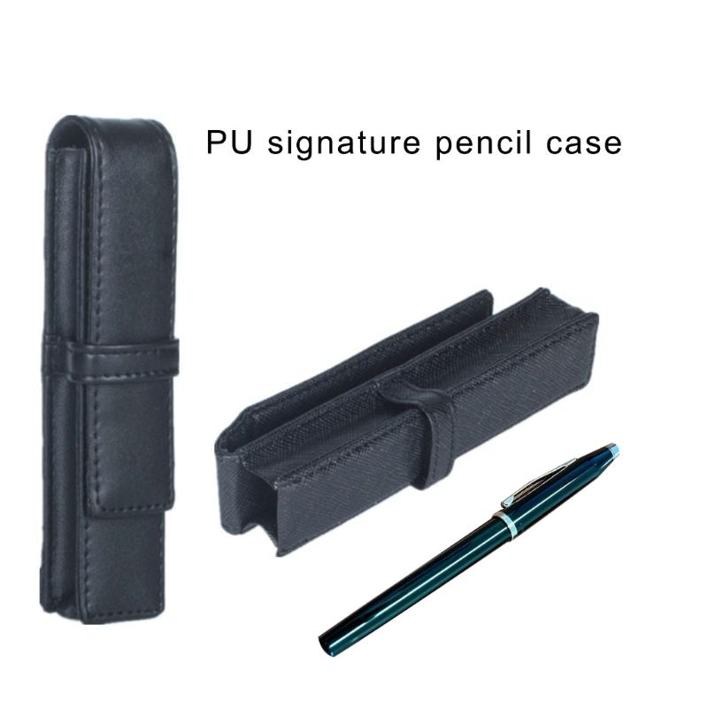 Vintage Leder Füllfederhalter Etui Einzelsteckplatz Leder Stifthülle Klappbares Stiftetui Für Männer Frauen Schule Büro Reise