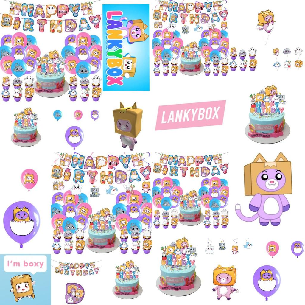 Lankybox Birthday Party Supplies Cartoon Party Decorations For Unforgettable Celebrations!