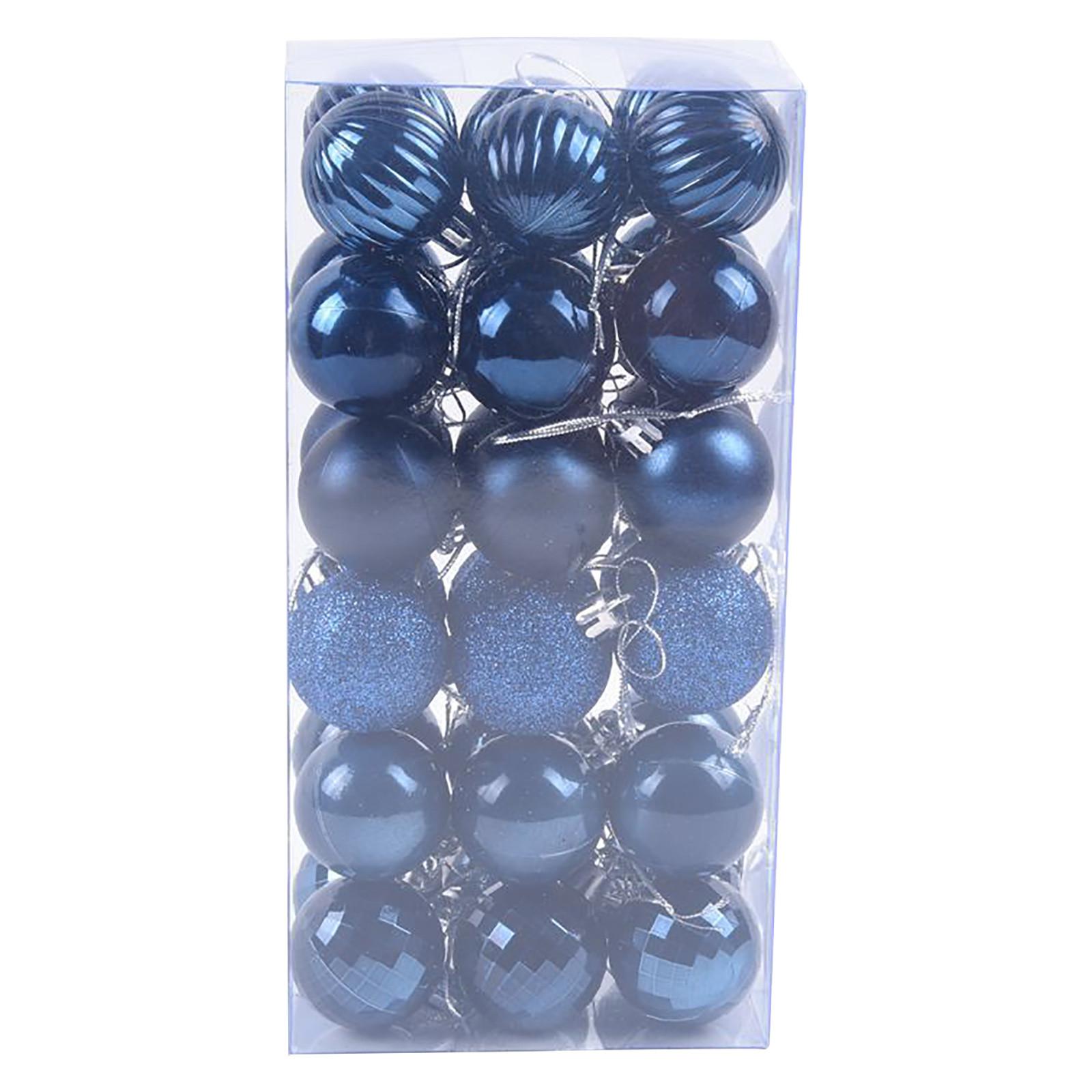 36PCS Christmas Xmas Tree Ball Bauble Hanging Home Party Ornament Decor 4CM