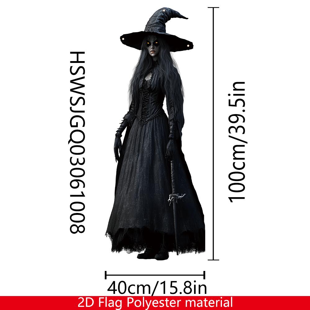 2D Halloween Horror Skull Bride Background Cloth Halloween Horror Atmosphere Haunted House Indoor and Outdoor Decoration Supplie