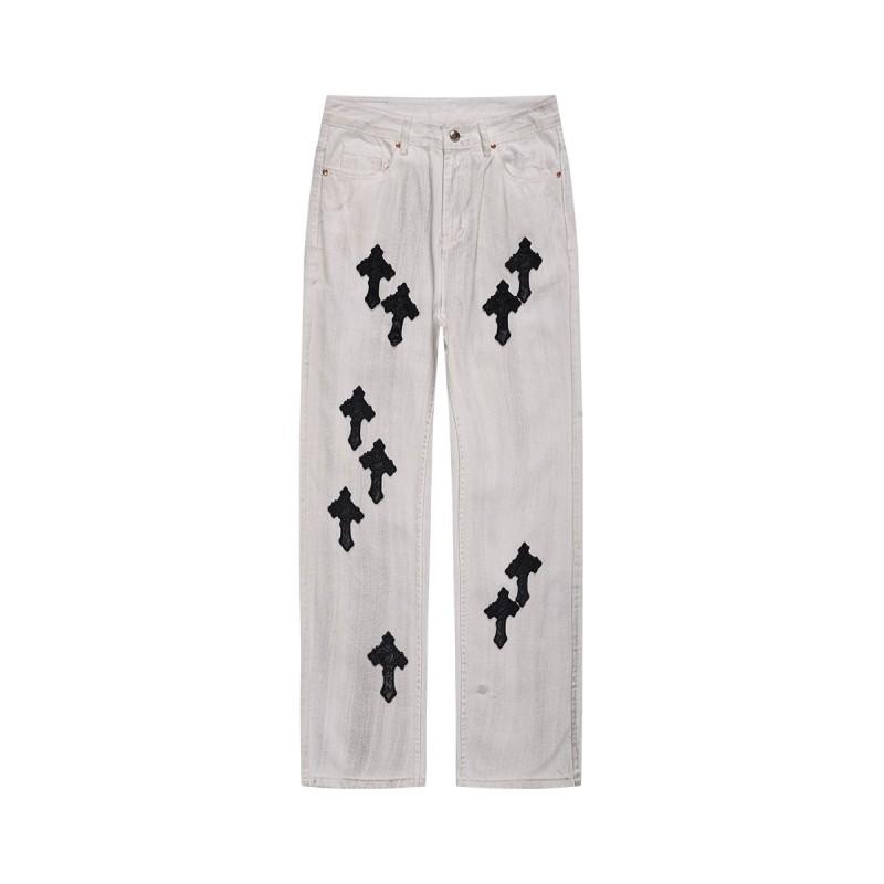 Mens Straight Fit Denim Jeans With