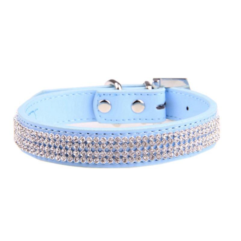 Fashion Rhinestone Dog Collar Adjustable Pet Neck Strap Small Medium Large Dogs