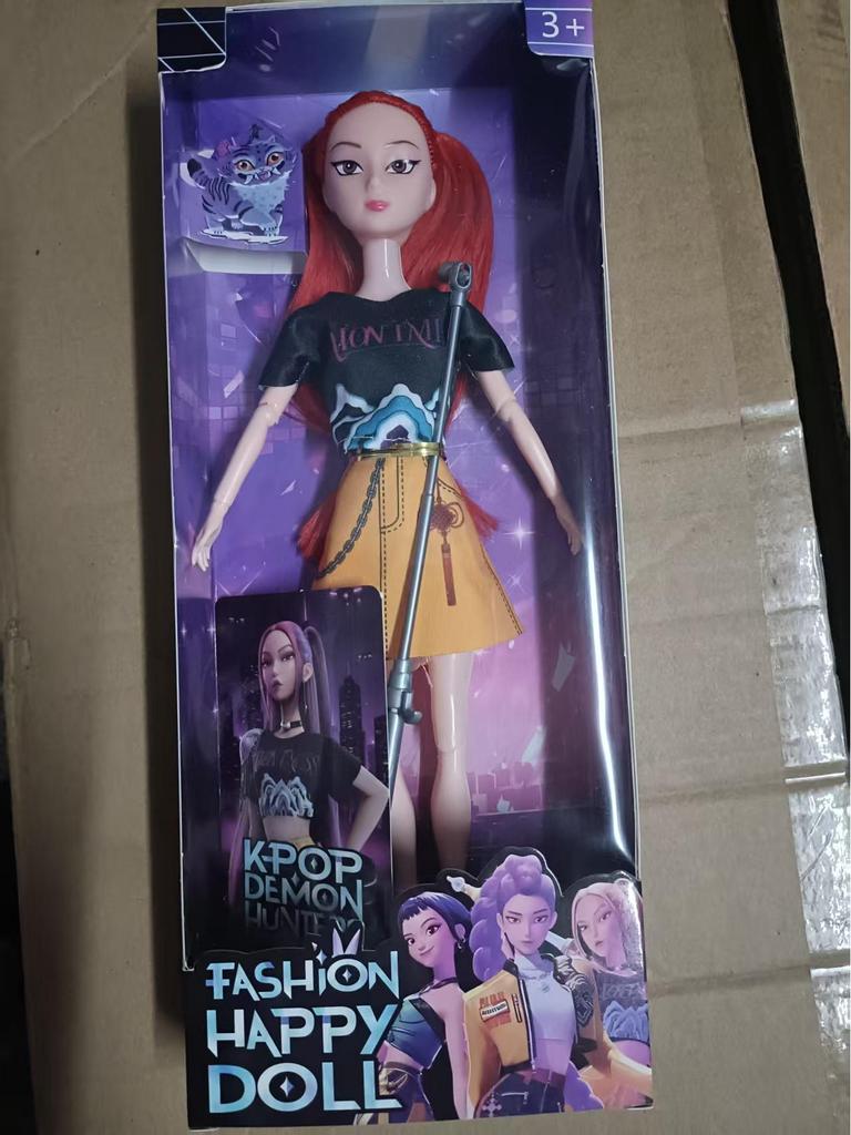 KPOP Demon Hunter Girl & Boy Group Animated Dolls with Theme Song & Colorful Lights