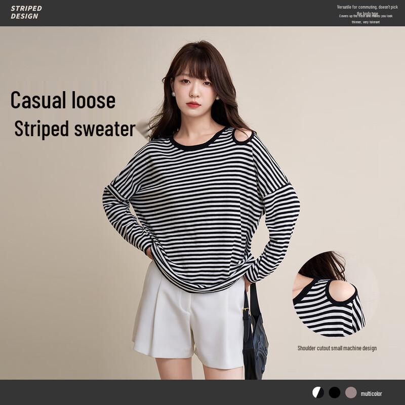 

Mokana Women s Versatile Long-Sleeve Knit Sweater One Size