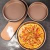 6/8/10in Non-Stick Baking Tray Pizza Pan Thickened Carbon Steel Bread Cake Mold Round Kitchen Baking Accessory Bakeware