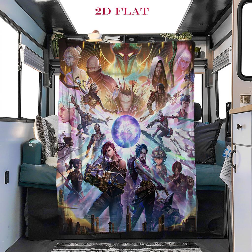 Fantasy Warriors Unite blanket Camping trip blanket Office rest blanket bedroom Digital printing