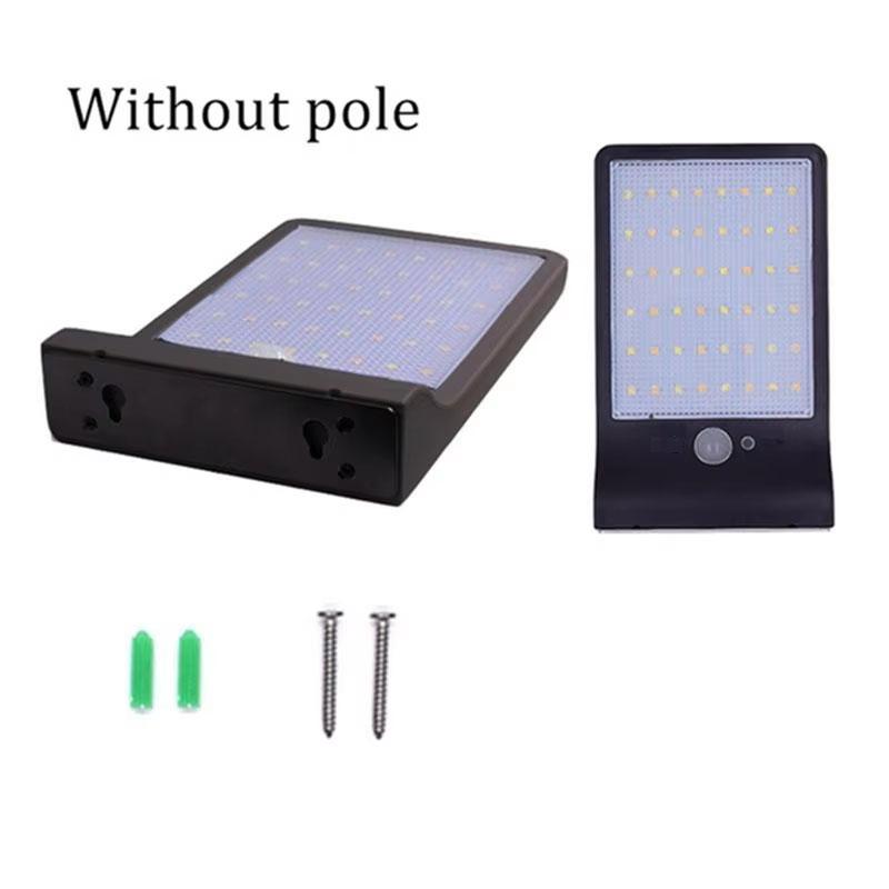 Solární nástěnné světlo Venkovní vodotěsné 36/48 LED Solárně napájené Nástěnné svítidlo se senzorem pohybu s montážní tyčí Pro zahradní cestu