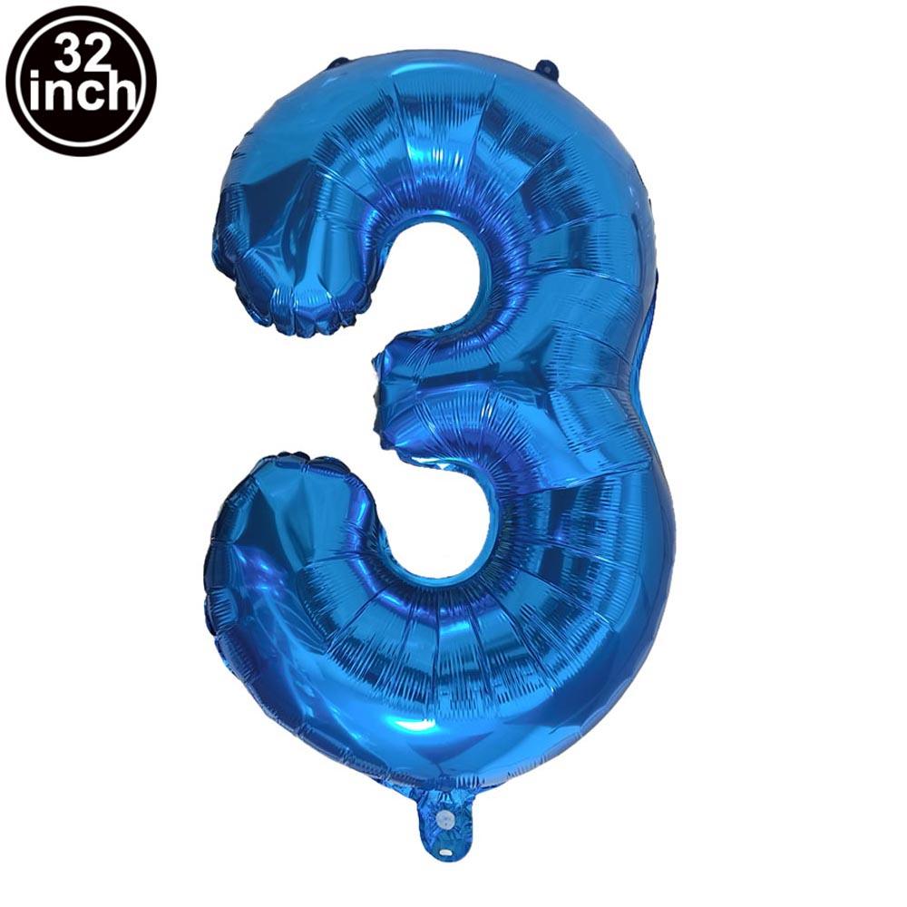 Multi Color Large Numbers 1 Balloon 32Inch 1 2 3 4 5 6 7 8 9 Birthday Ball Red Digit Bachelorette Balloons Figure Golob Balloons