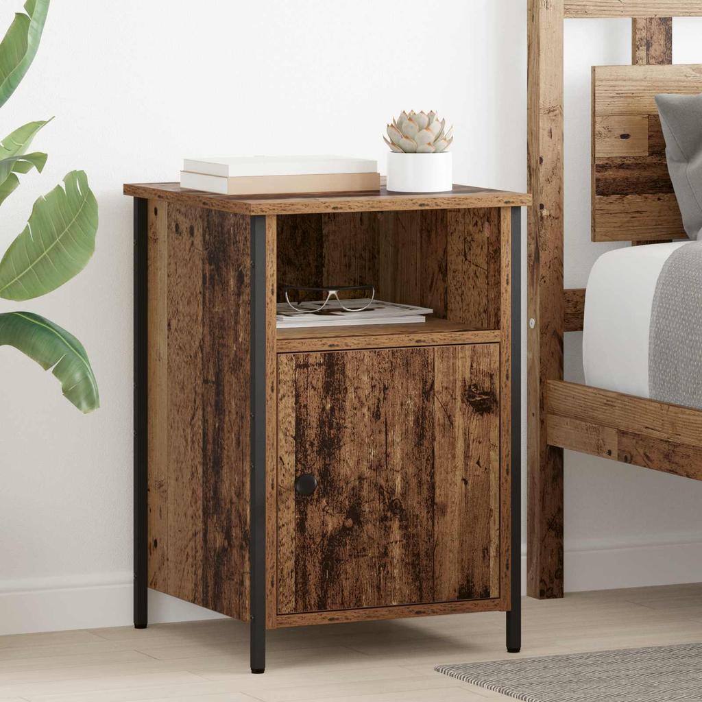 Nightstand Reclaimed Wood 40 x 42 x 60 cm Engineered Wood