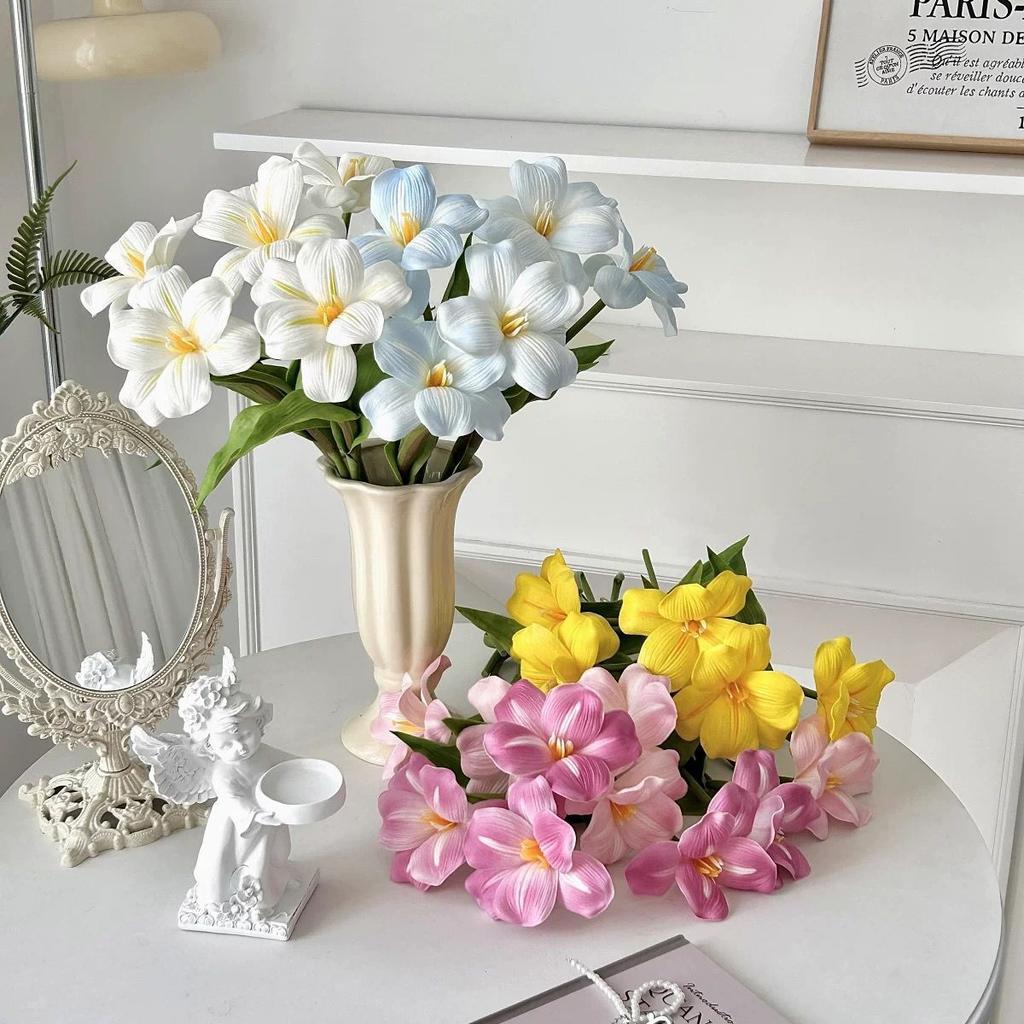 Tulipan Sztuczny Kwiat Salon Dekoracja Domu Ozdoba Sztuczny Kwiat Stół Jadalny Dekoracja Kompozycji Kwiatowej